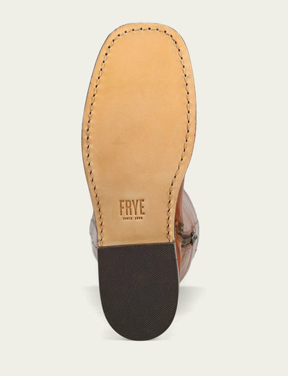 FRYE Women's Cognac Campus Low Heel Over The Knee Boot