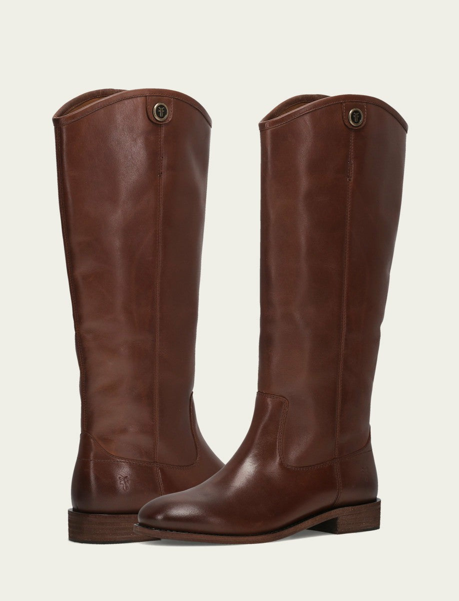 FRYE Women’s Cognac Wide Calf Melissa Button 2 Tall Boots | Frye