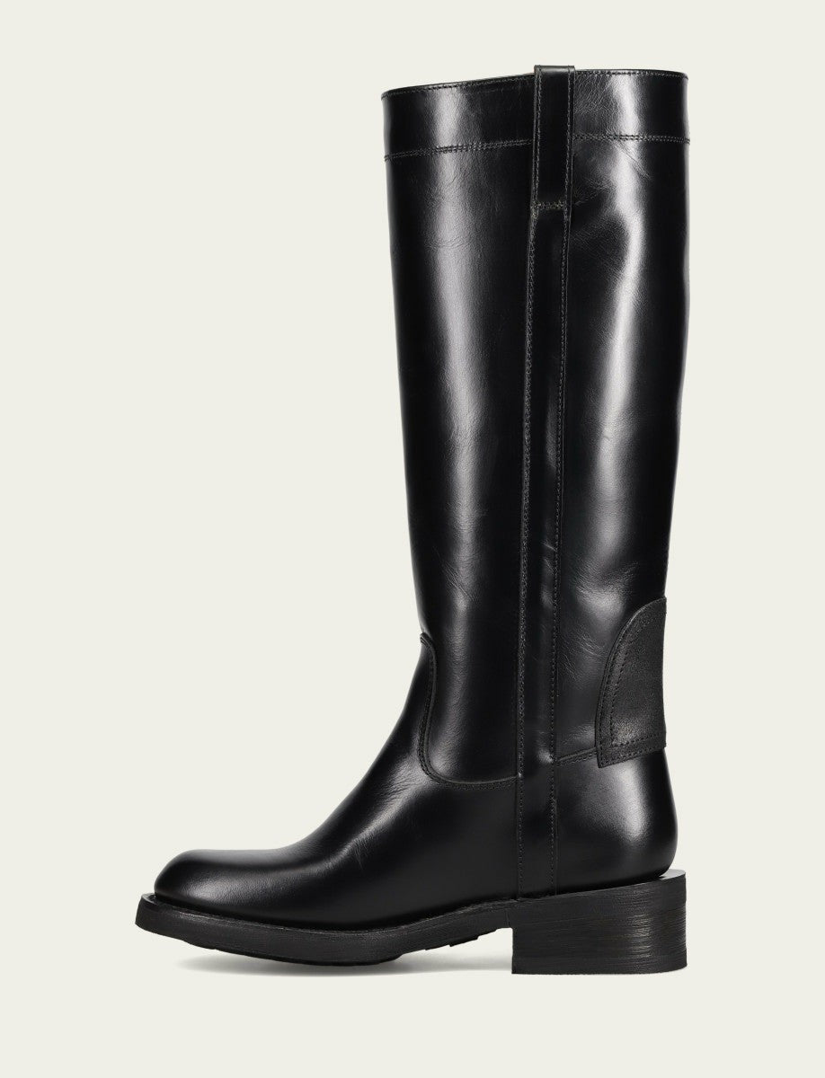 FRYE Women's Black Viv Riding Boot