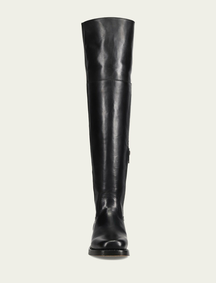 FRYE Women's Black Campus Low Heel Over The Knee Boot