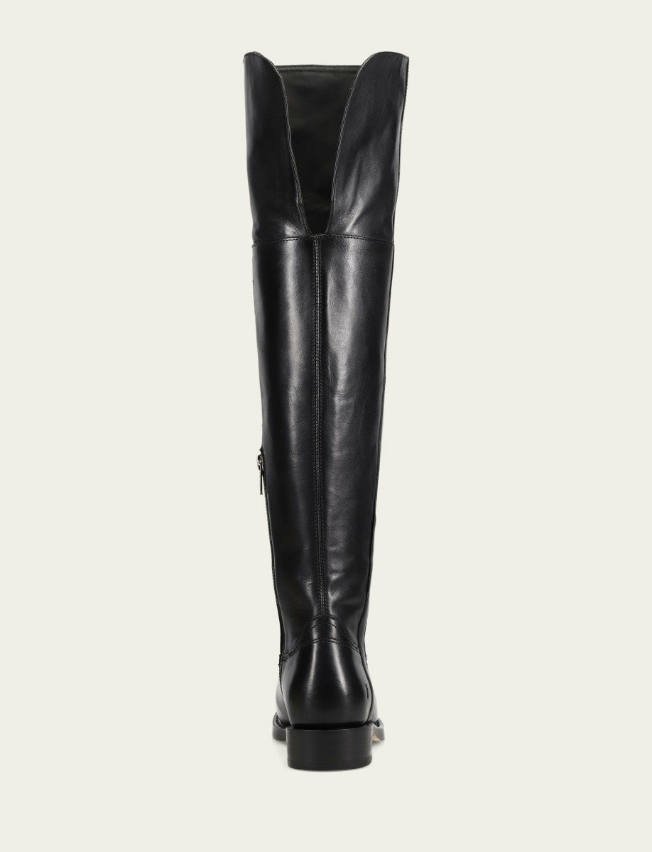 FRYE Women's Black Campus Low Heel Over The Knee Boot