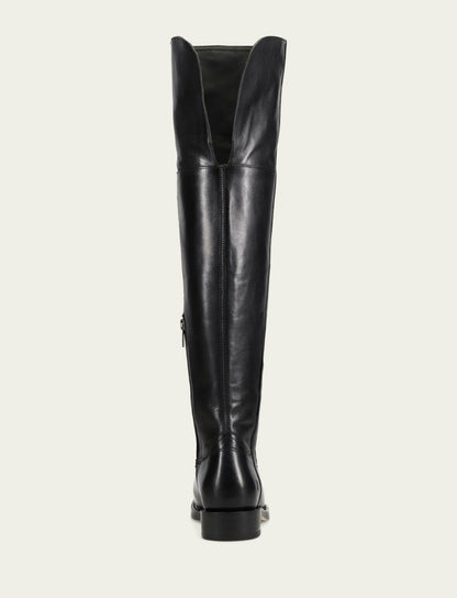 FRYE Women's Black Campus Low Heel Over The Knee Boot