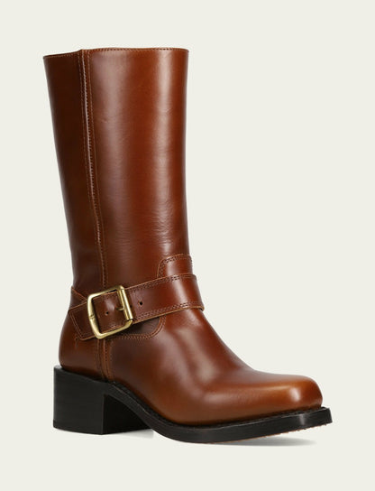 FRYE Women's Saddle Campus Buckle Boot
