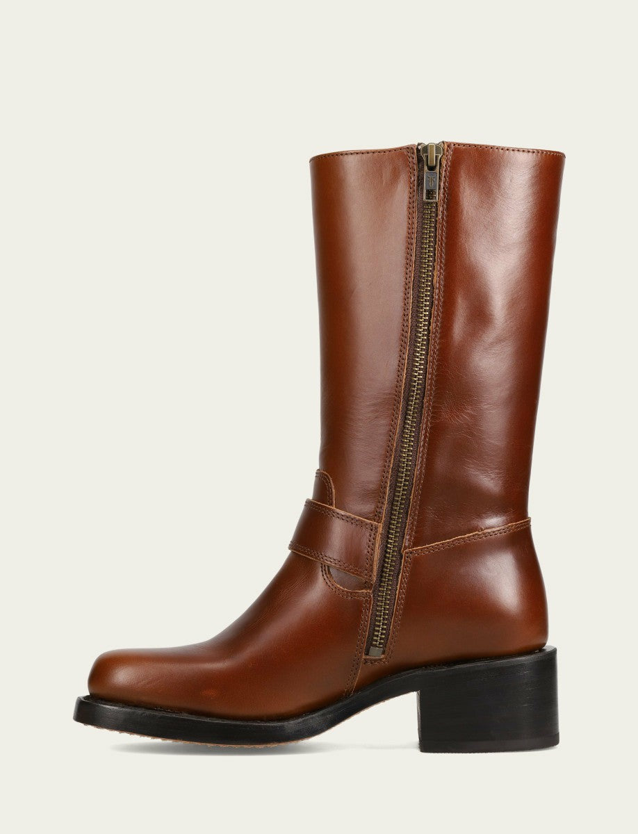 FRYE Women's Saddle Campus Buckle Boot