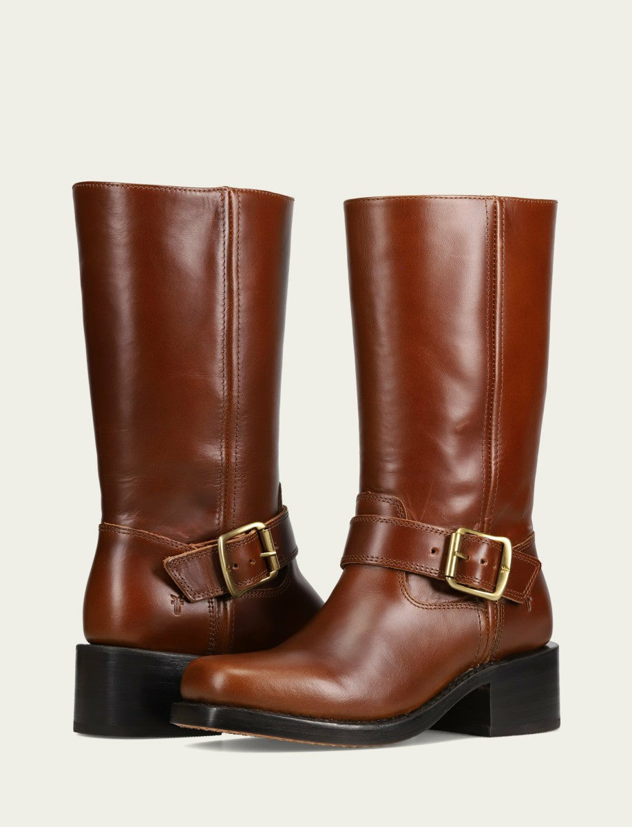 FRYE Women's Saddle Campus Buckle Boot