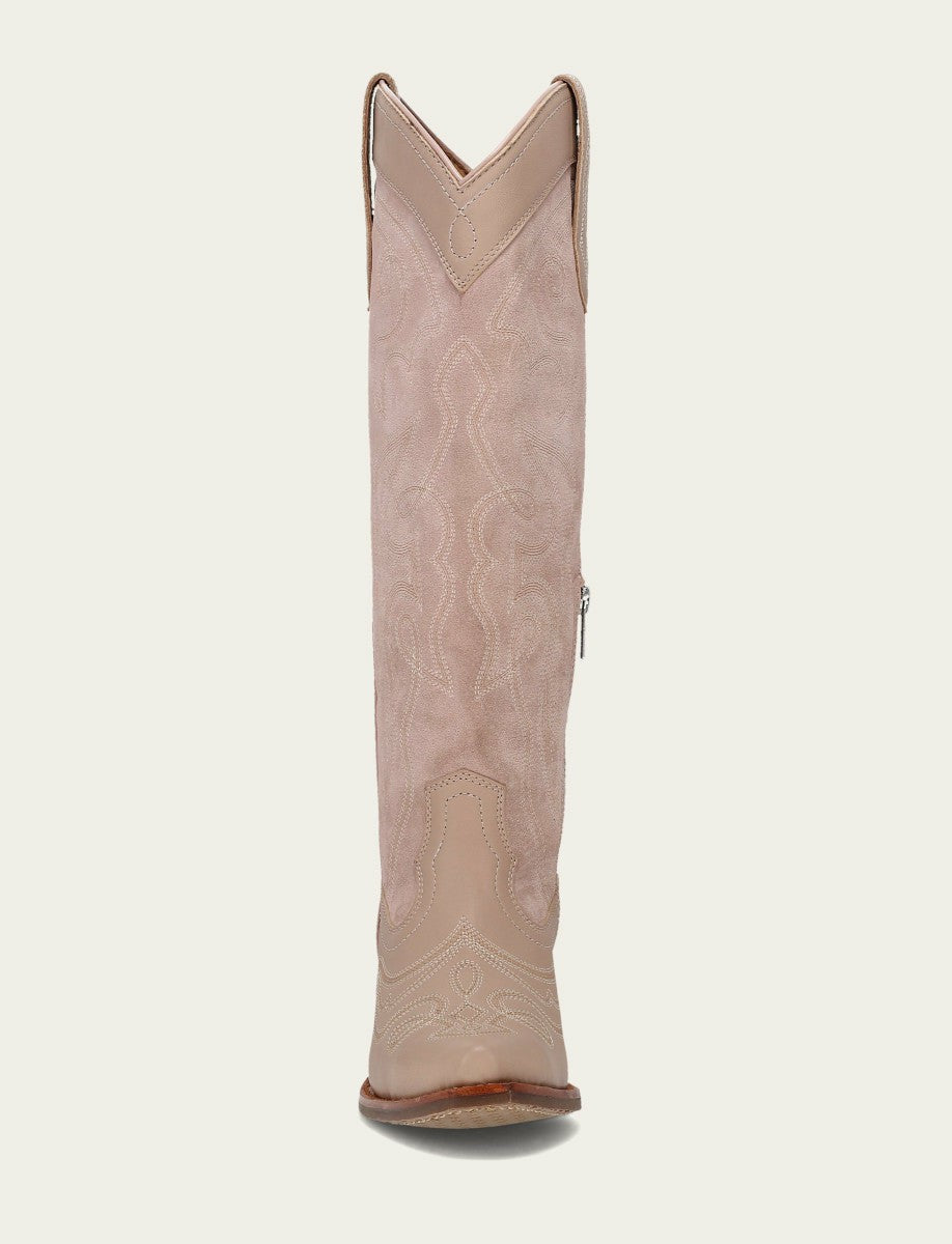 FRYE Women’s Rosa Laila Double F Deco Leather Tall Boots