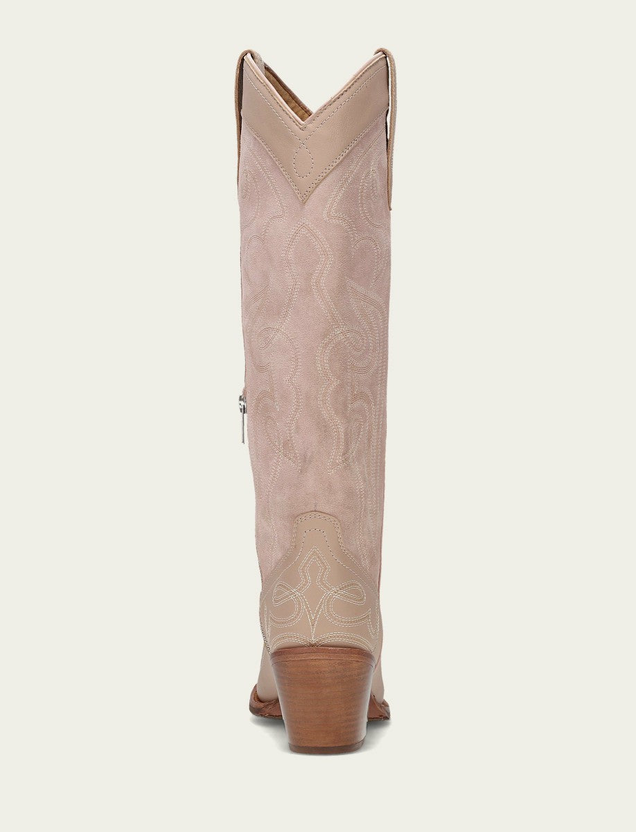 FRYE Women’s Rosa Laila Double F Deco Leather Tall Boots