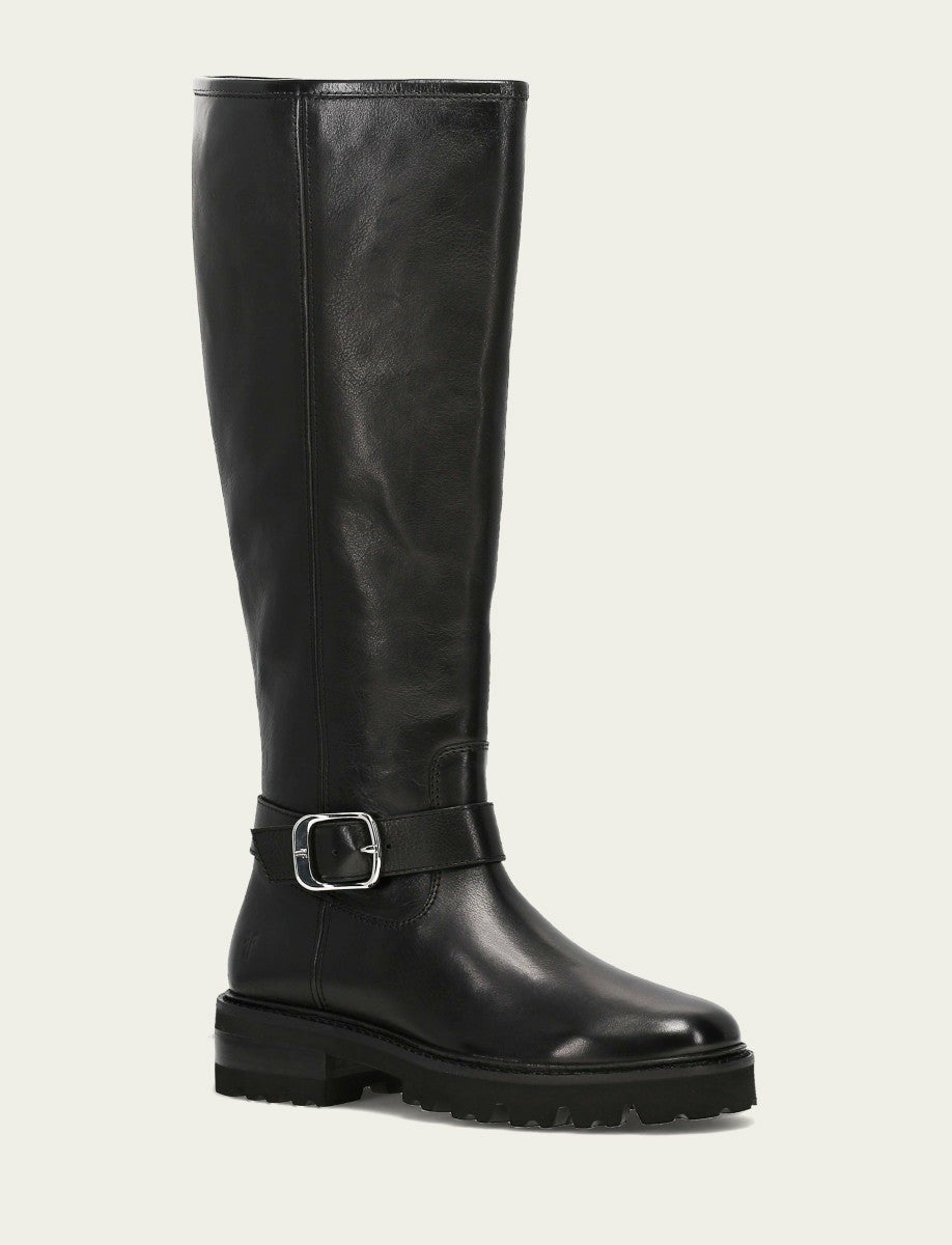 FRYE Women's Black Olivia Buckle Tall Boot