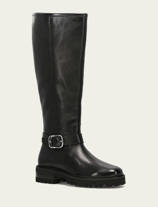 FRYE Women's Black Olivia Buckle Tall Boot