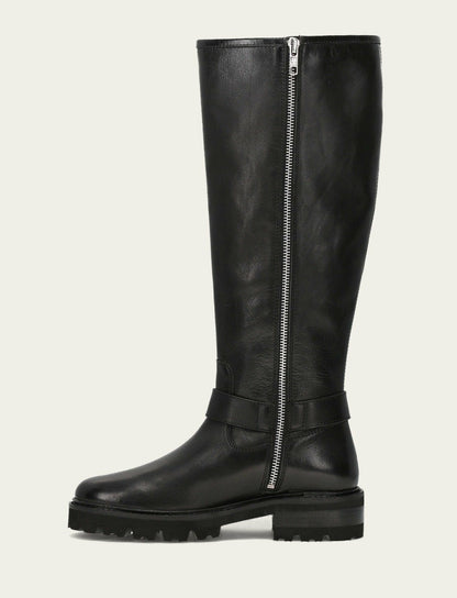 FRYE Women's Black Olivia Buckle Tall Boot