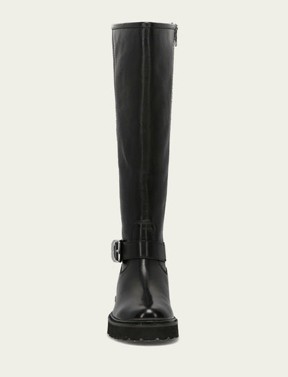 FRYE Women's Black Olivia Buckle Tall Boot