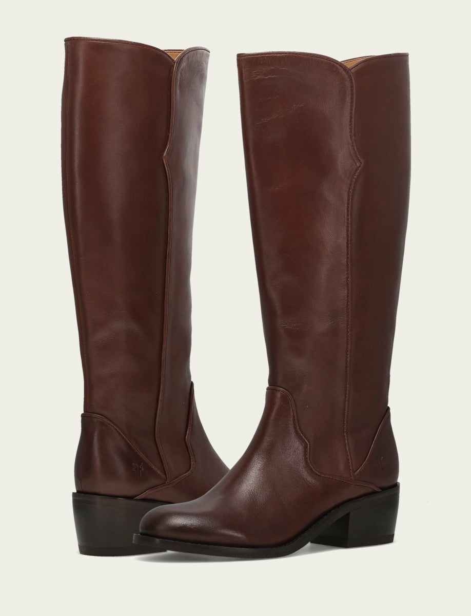FRYE Women's Saddle Carson 2 Piping Tall Boot
