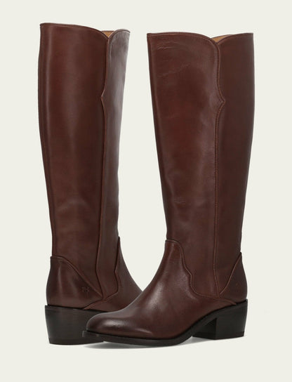 FRYE Women's Saddle Carson 2 Piping Tall Boot