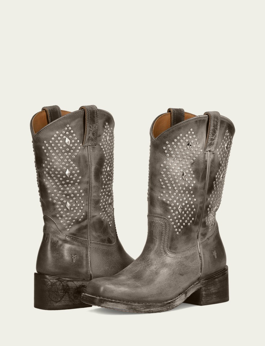 FRYE Women's Dusty Taupe Campus Deco Stud Boot