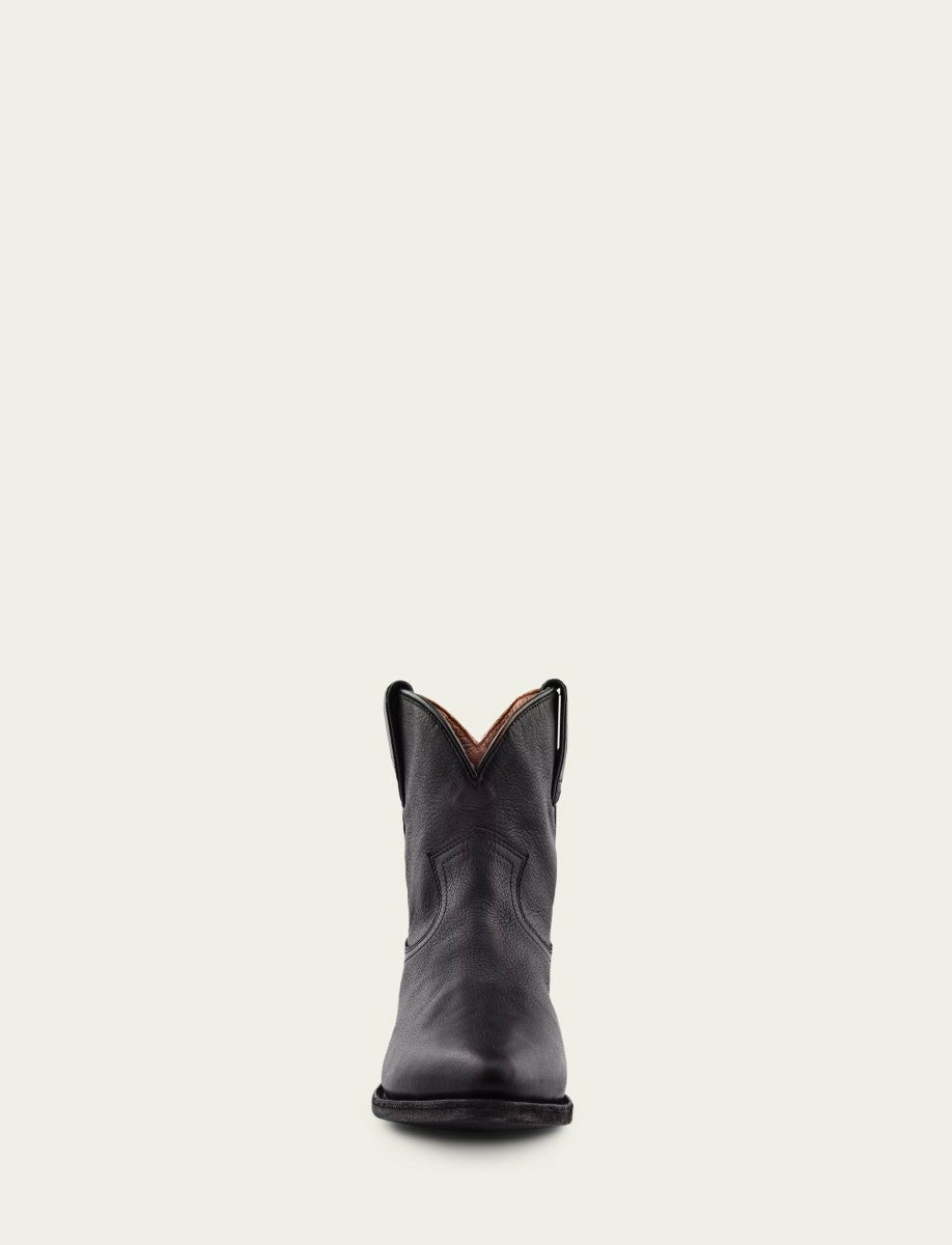 FRYE Women's Black Billy Short Leather Bootie