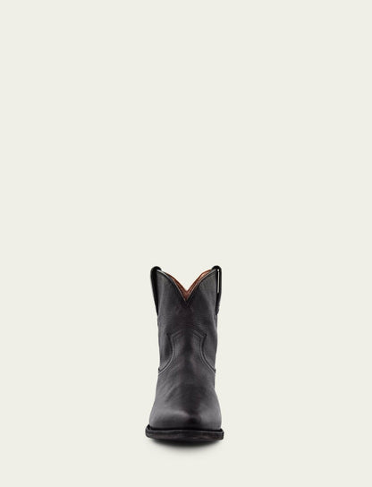 FRYE Women's Black Billy Short Leather Bootie