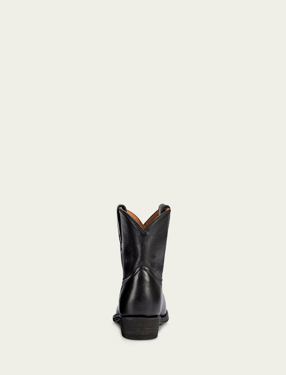 FRYE Women's Black Billy Short Leather Bootie