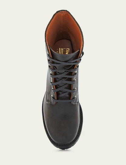FRYE Women's Black Sabrina 6G Lace Up Booties