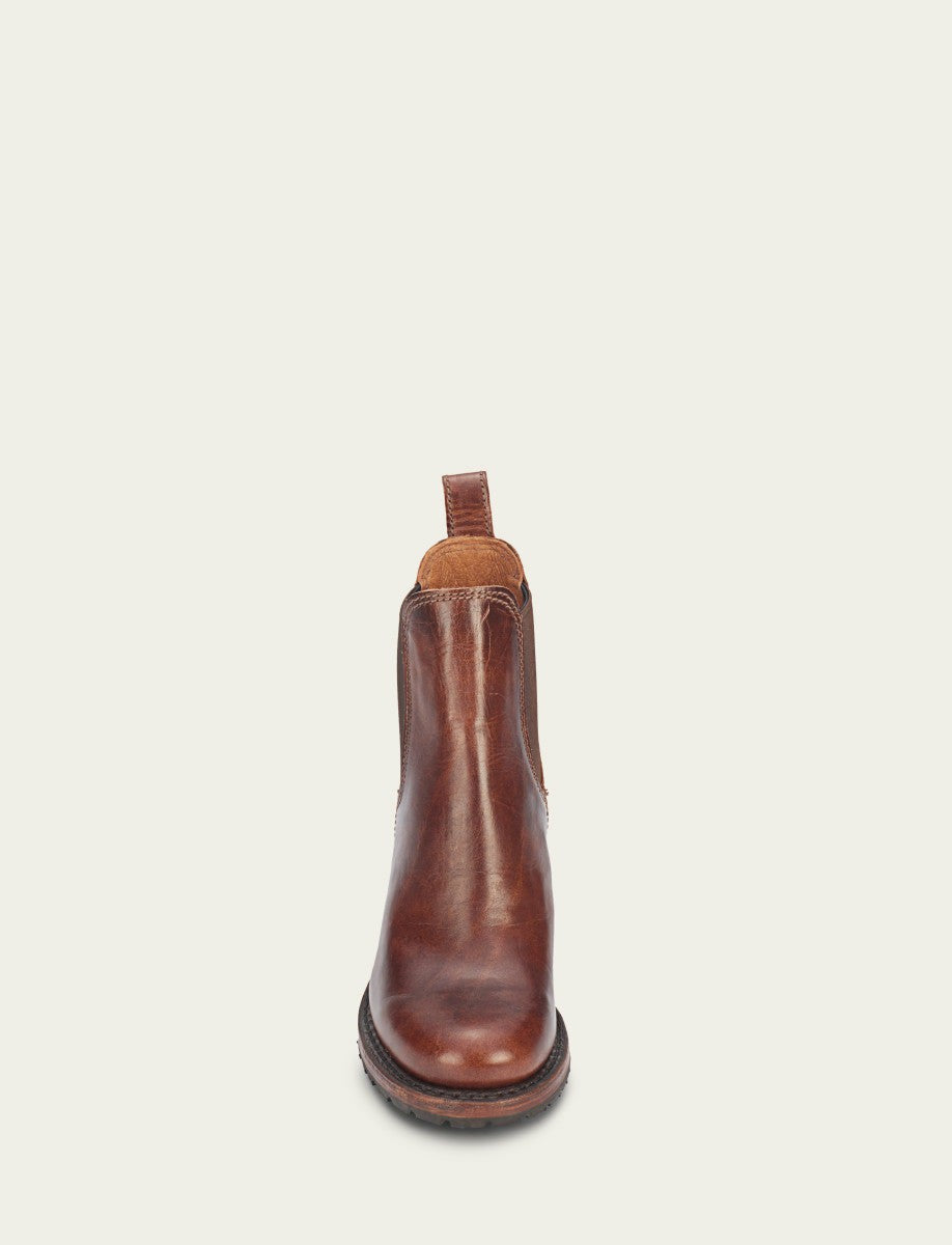 FRYE Women's Cognac Sabrina Chelsea Boots