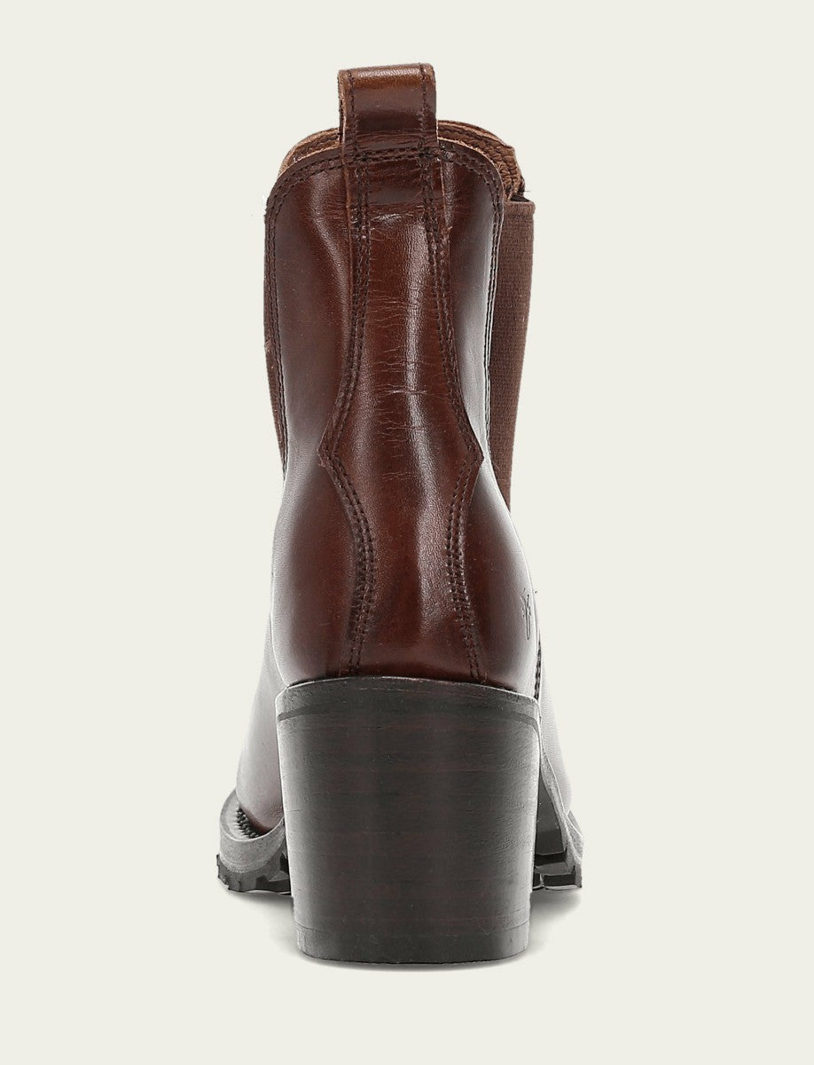 FRYE Women's Cognac Sabrina Chelsea Boots
