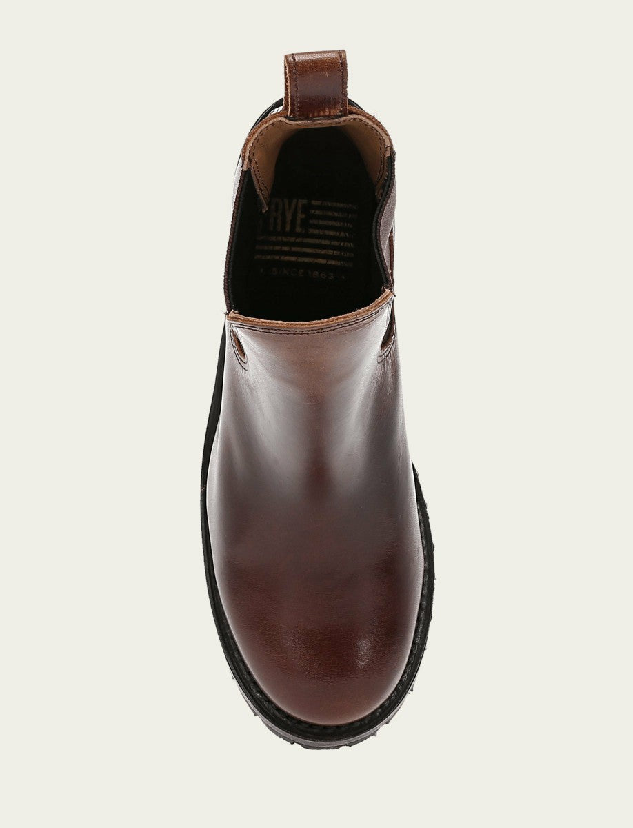 FRYE Women's Cognac Sabrina Chelsea Boots