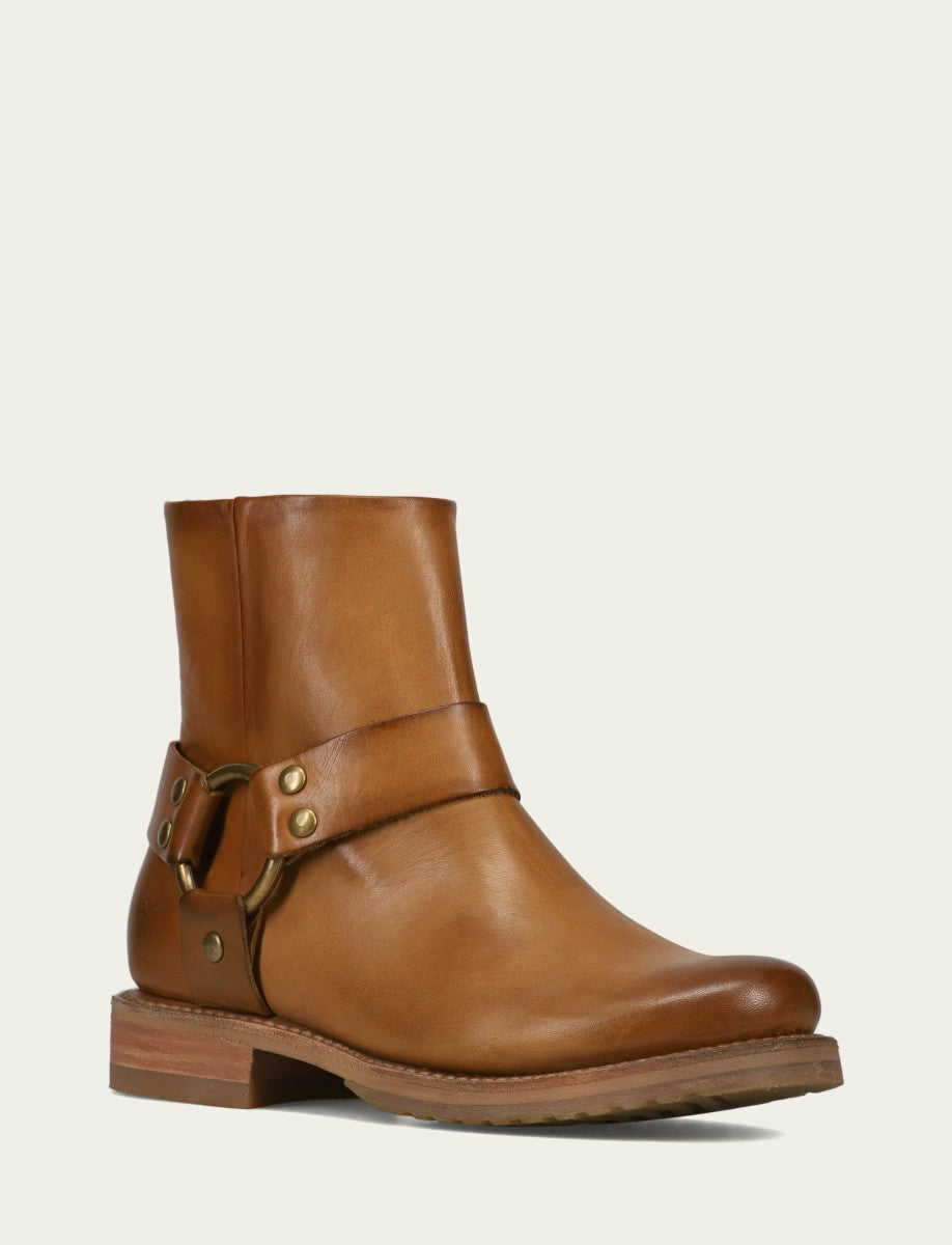FRYE Women's Caramel Veronica Flex Harness Bootie