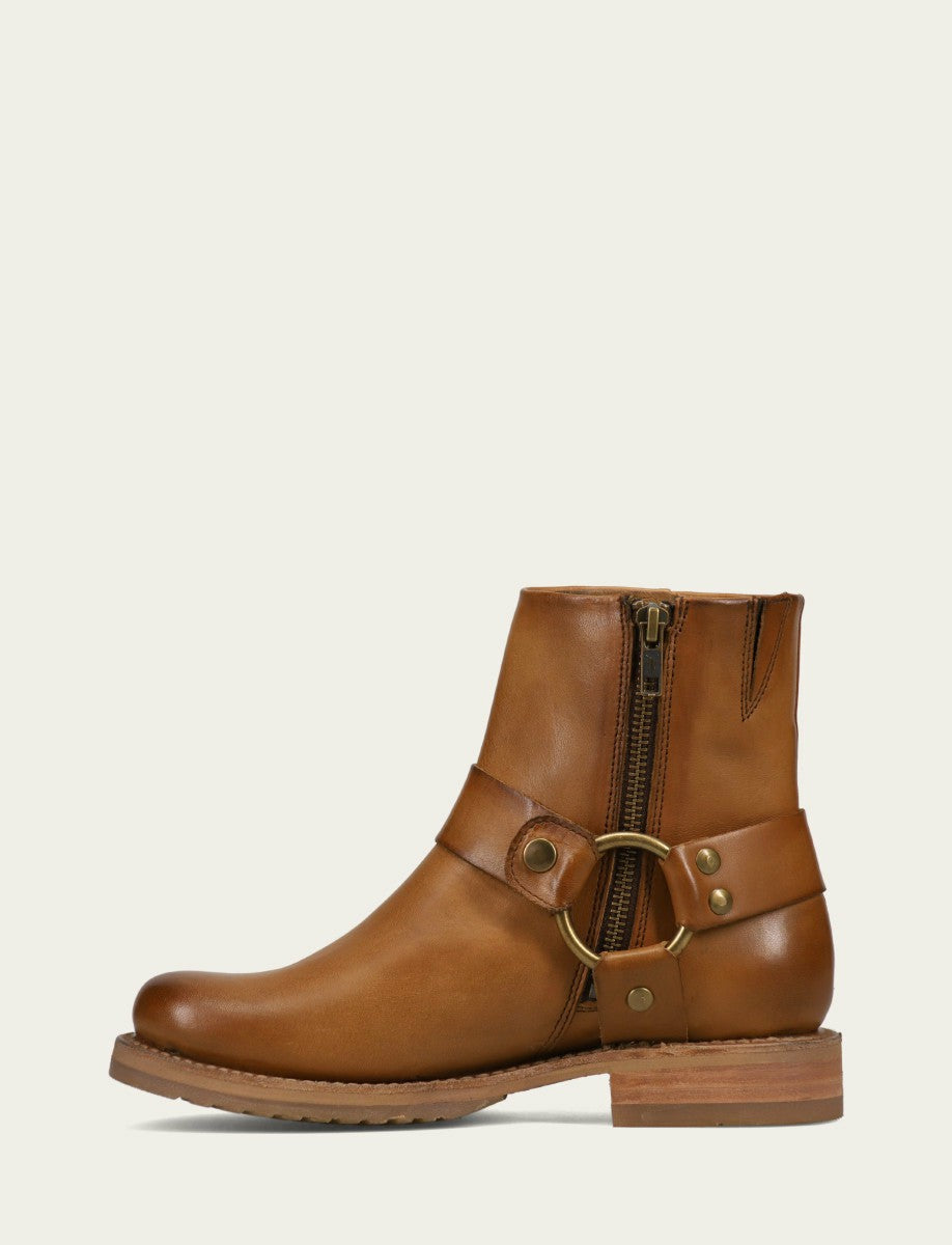 FRYE Women's Caramel Veronica Flex Harness Bootie