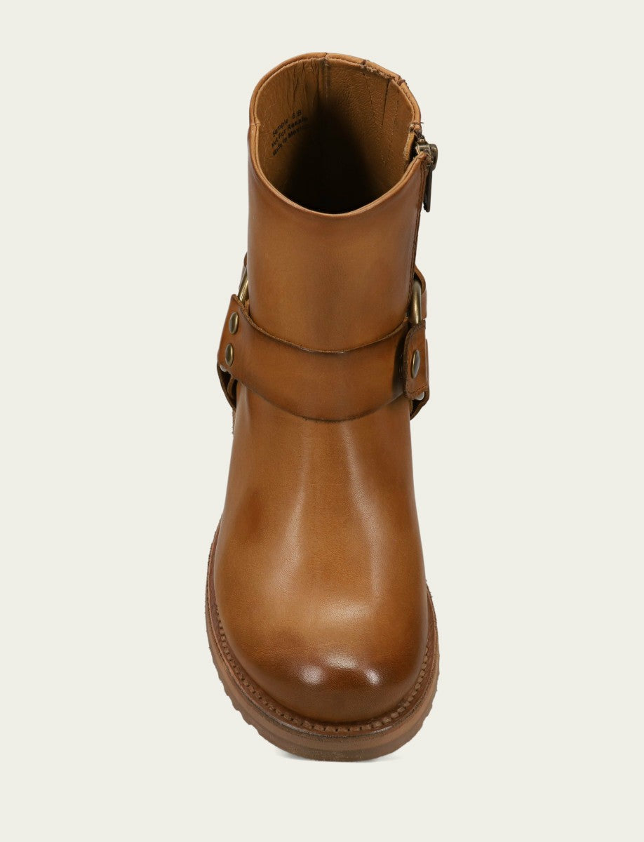 FRYE Women's Caramel Veronica Flex Harness Bootie