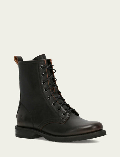 FRYE Women's Antique Brown Veronica Flex Combat Boot