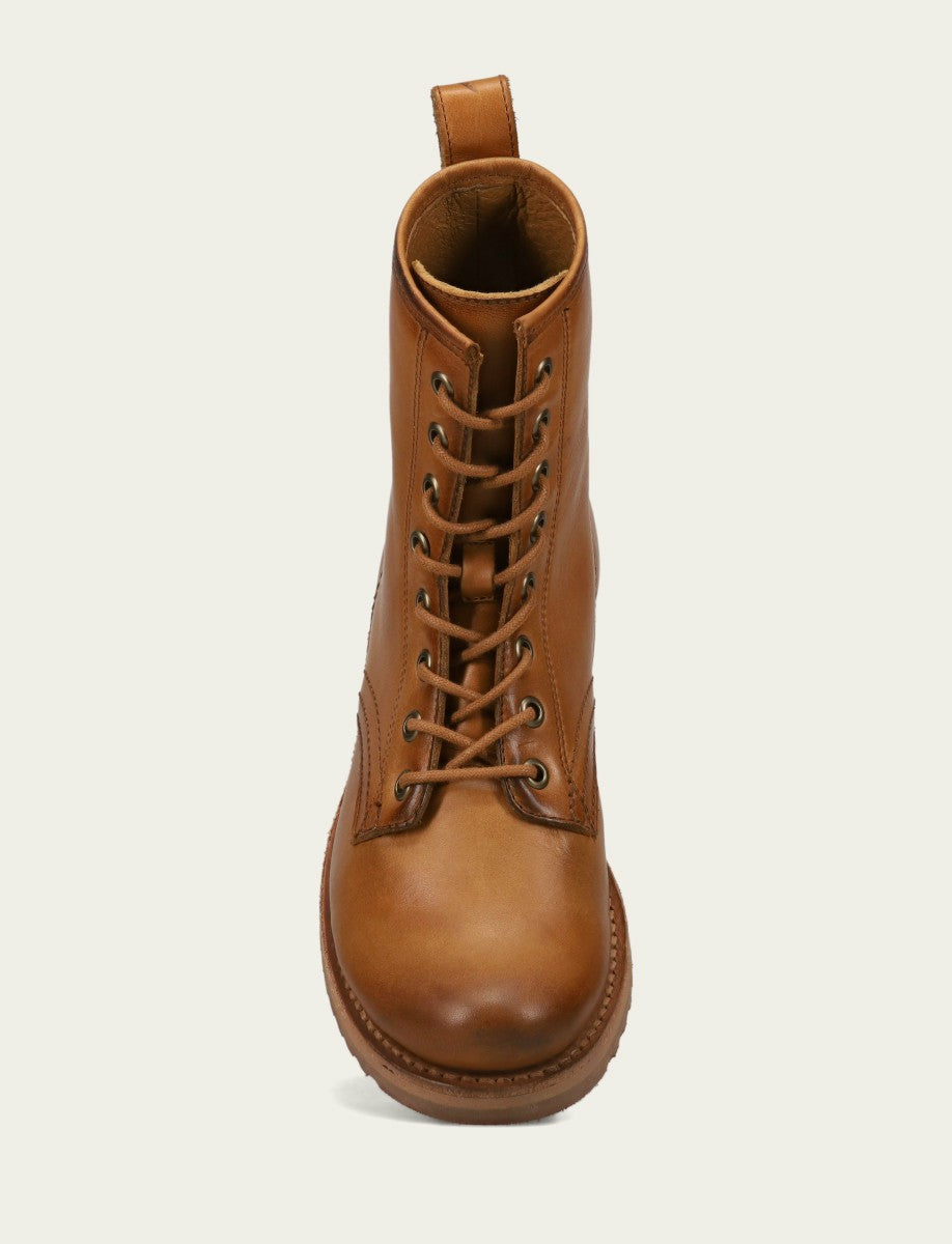 FRYE Women's Caramel Veronica Flex Combat Bootie