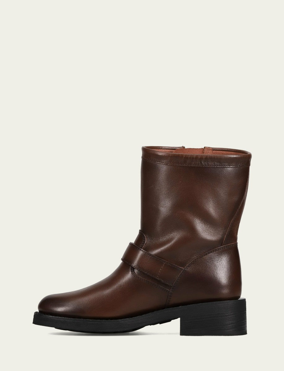 FRYE Women's Taupe Viv Short Engineer Bootie