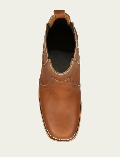 FRYE Women's Saddle Campus Chelsea Booties