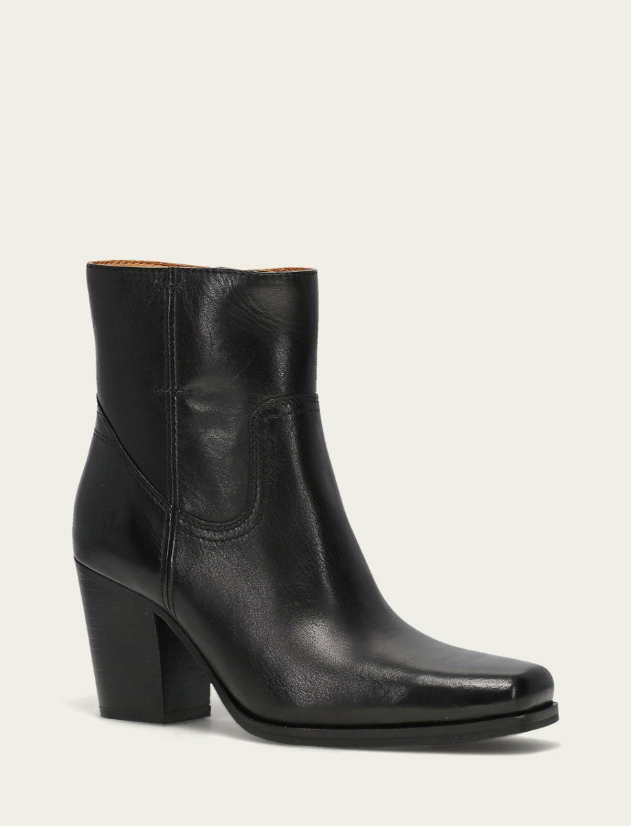 FRYE Women's Black Shiloh Zip Booties