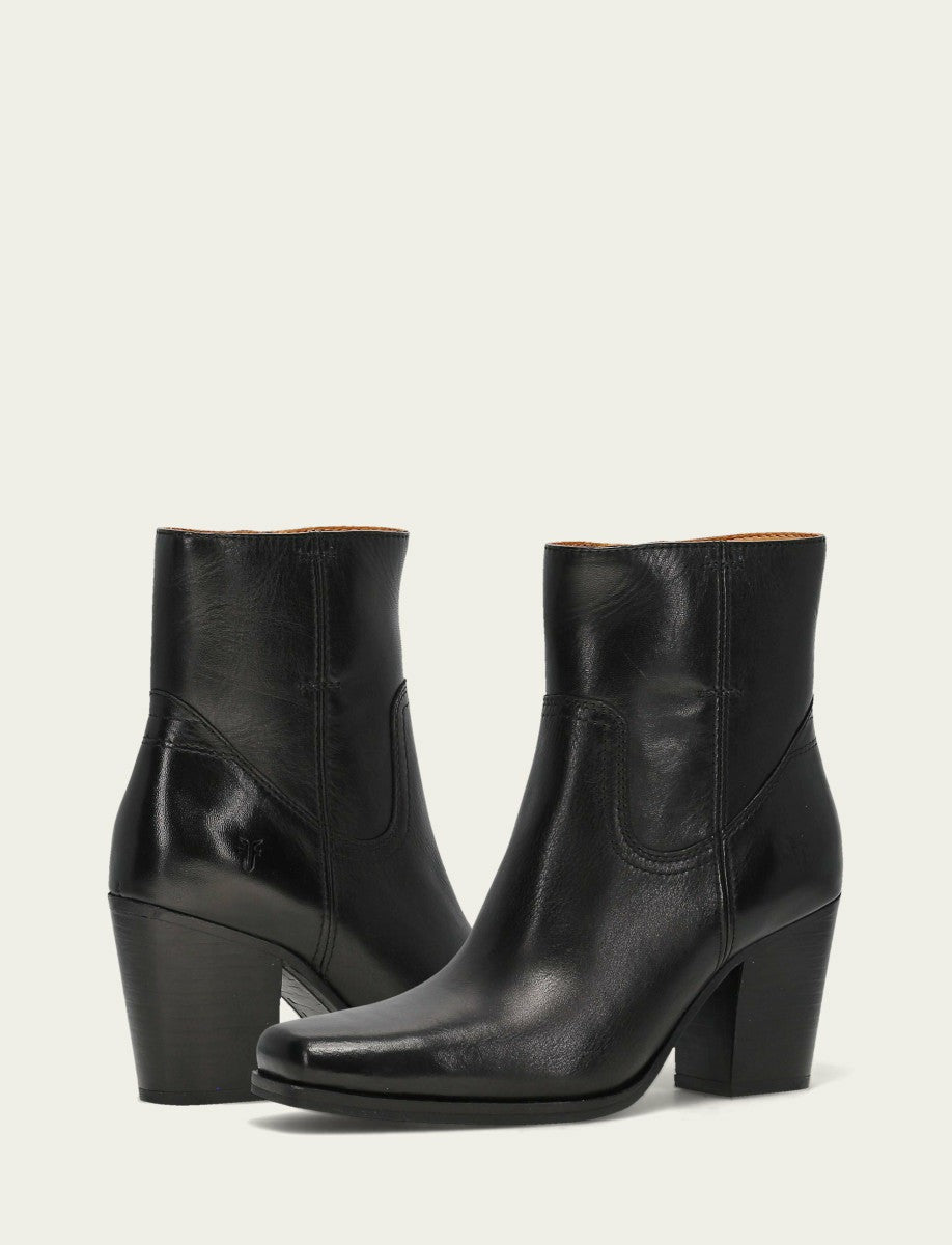 FRYE Women's Black Shiloh Zip Booties