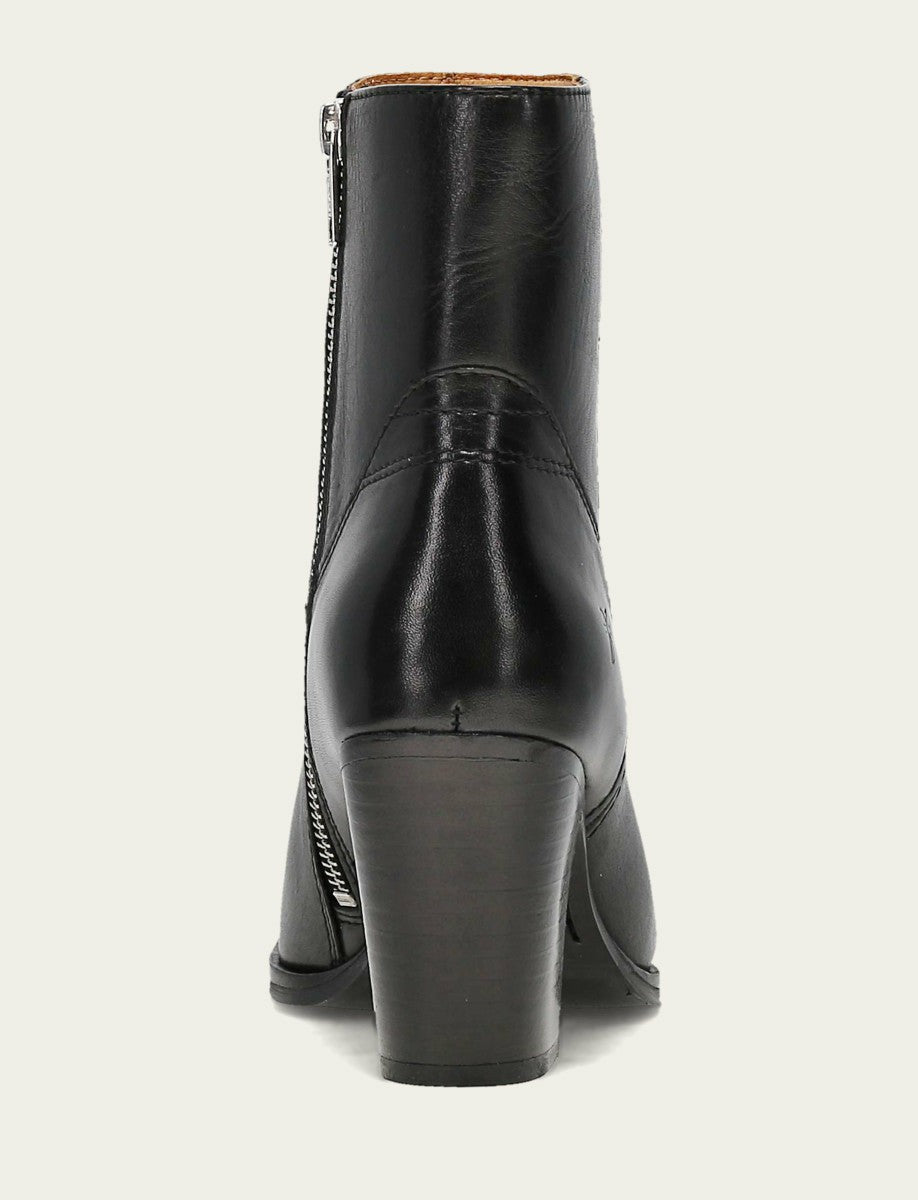 FRYE Women's Black Shiloh Zip Booties