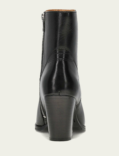 FRYE Women's Black Shiloh Zip Booties