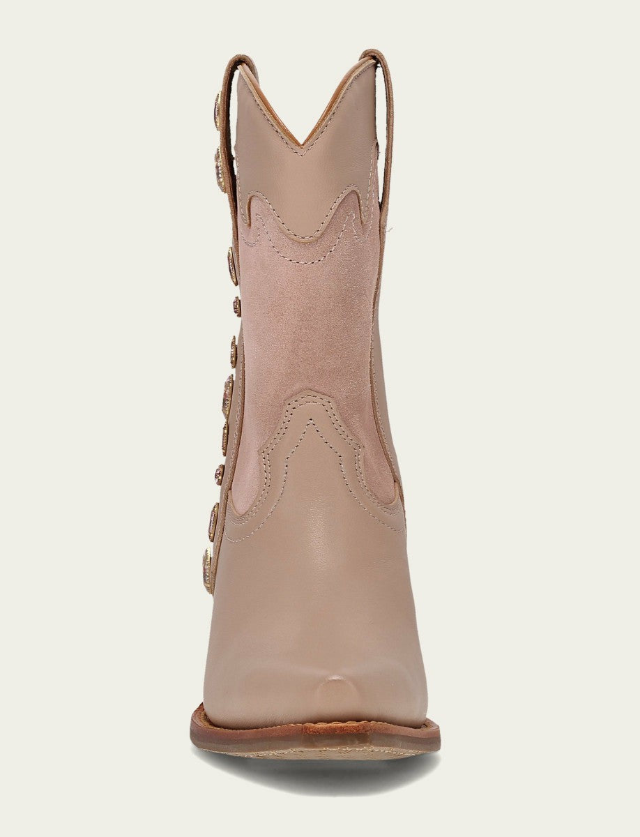 FRYE Women’s Rosa Leather Laila Short Rhinestone Booties