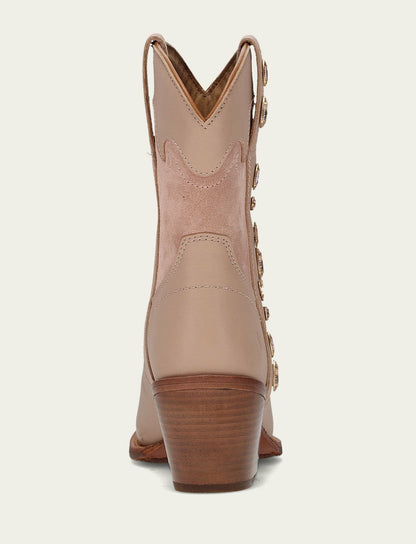 FRYE Women’s Rosa Leather Laila Short Rhinestone Booties