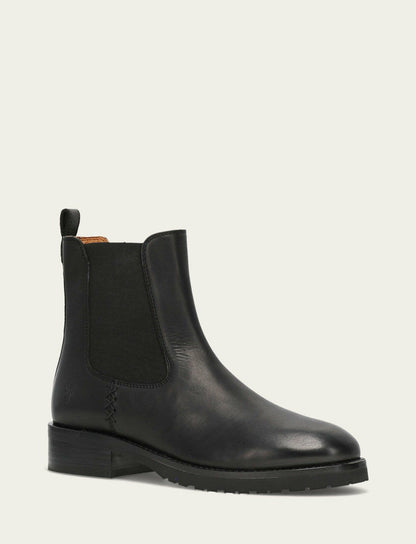 FRYE Women's Black Melissa Lug Chelsea Boot