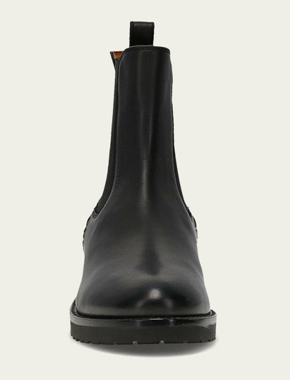 FRYE Women's Black Melissa Lug Chelsea Boot