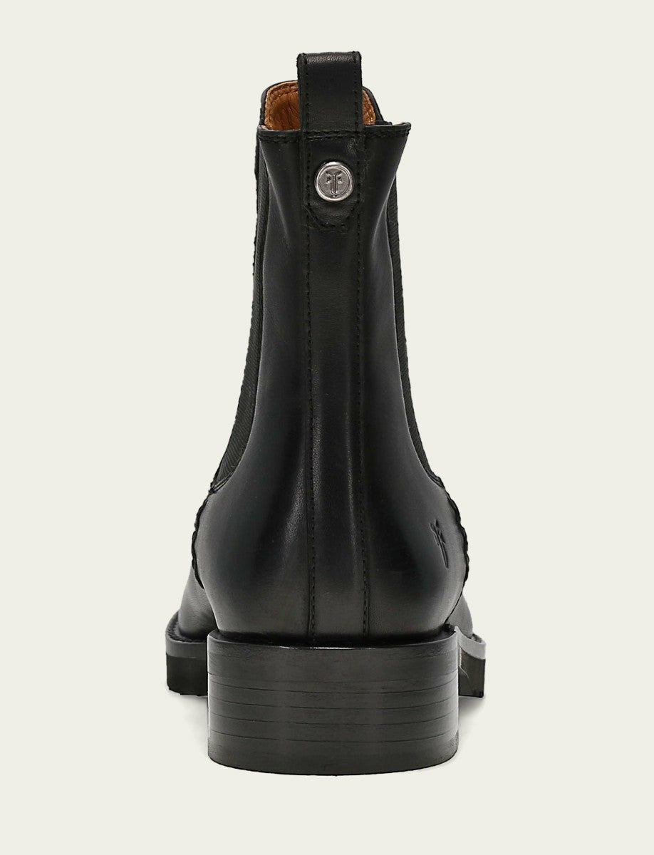 FRYE Women's Black Melissa Lug Chelsea Boot