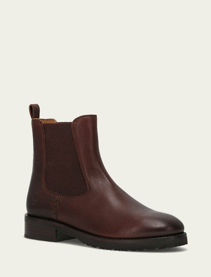 FRYE Women's Brown Melissa Lug Chelsea Boot