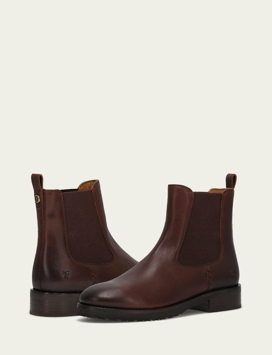 FRYE Women's Brown Melissa Lug Chelsea Boot