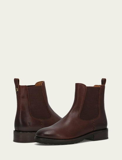 FRYE Women's Brown Melissa Lug Chelsea Boot
