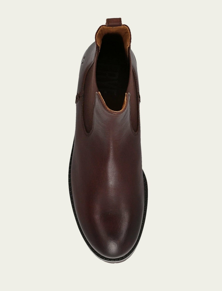 FRYE Women's Brown Melissa Lug Chelsea Boot