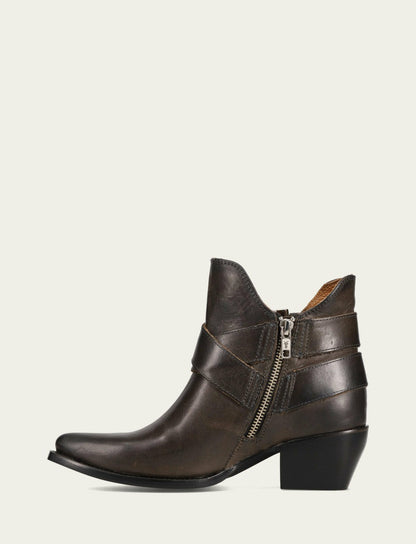 FRYE Women's Steel Sacha Multi Strap Booties