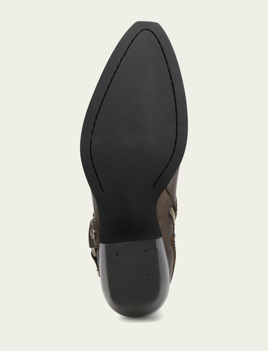 FRYE Women's Steel Sacha Multi Strap Booties