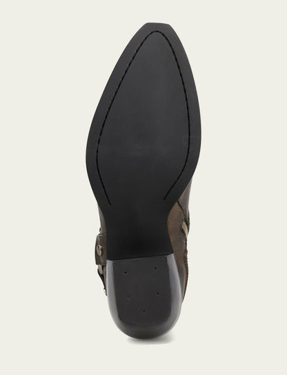 FRYE Women's Steel Sacha Multi Strap Booties