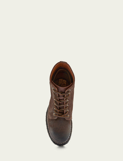 FRYE Women's Dark Brown Sabrina 6G Lace Up Booties