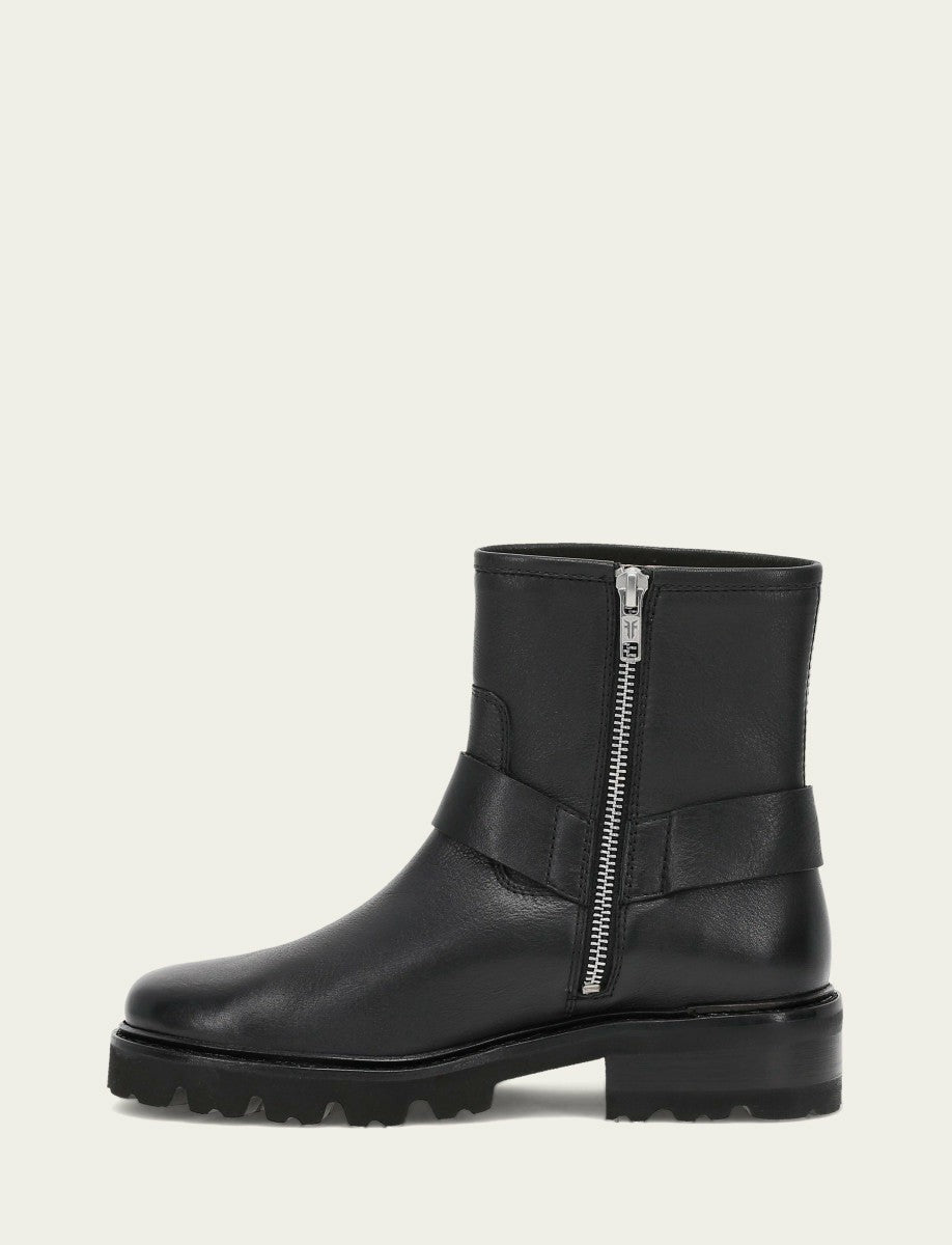 FRYE Women's Black Olivia Harness Short Booties